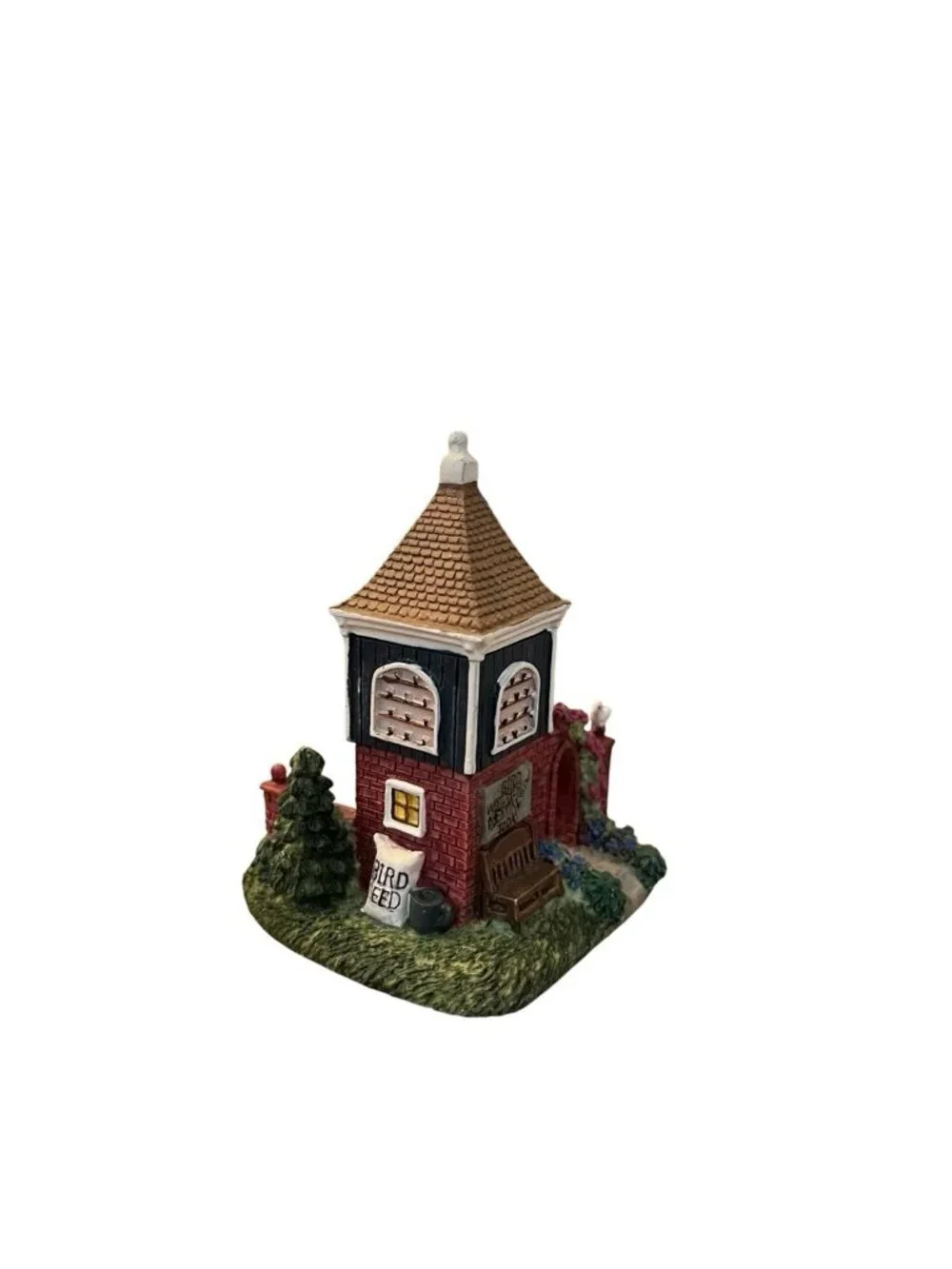 Lot of Miniature Holiday Village Buildings Houses International Resources 7 PC